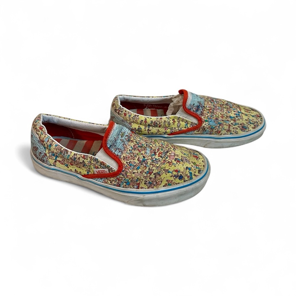 Vans Where’s Waldo Limited Edition Classic Slip-on Skate Shoes Men’s SIZE 6.5 - Picture 7 of 11